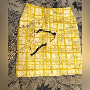 Talbots brocade pencil skirt